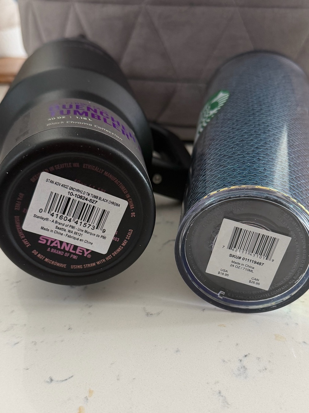 Stanley Black Chroma Collection & Starbucks Iridescent Sequin Tumbler - Picture 5 of 6